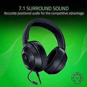 Razer Kraken X Lite Wired Gaming Headset