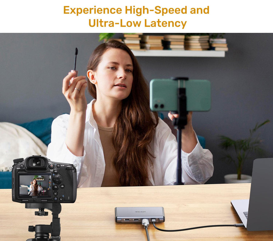 Unitek V1177A - Dual 4K HDMI Video Capture Card w/ Loop-out. Capture & Stream Instantly.