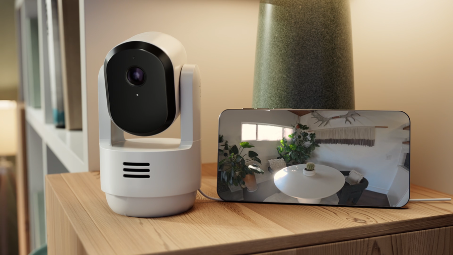 VMC3073-100AUS - ARLO ESSENTIAL PAN TILT INDOOR CAMERA PLUG-IN 2K