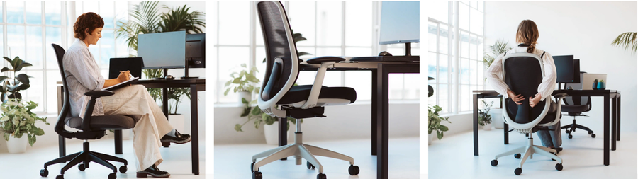 799-3-M3 - BURO FORCE CHAIR-BLK FRAME/MESH-GREYSEAT