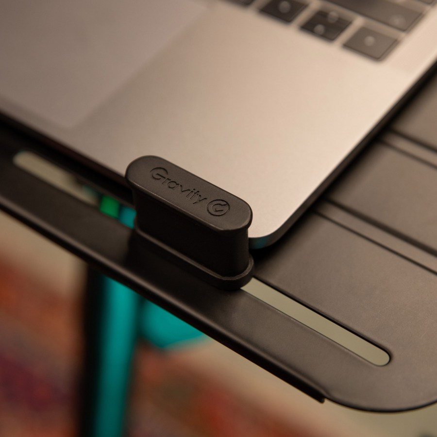 GLTST02B - GRAVITY UNIVERSAL LAPTOP STAND W ADJ HOLDING PINS BLK
