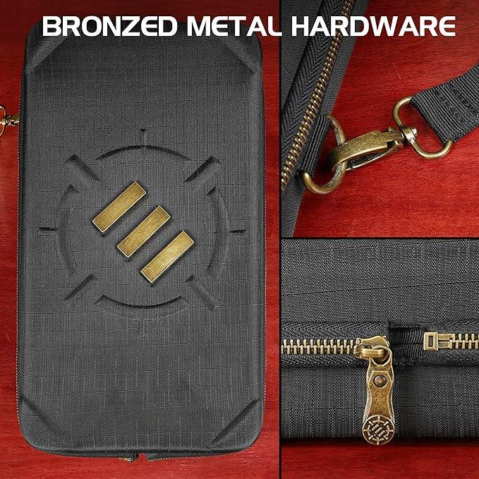 ENTTCET100BKEW - Enhance Tabletop-RPG-Würfelorganizer-Etui & XL-Würfelablage - Schwarz