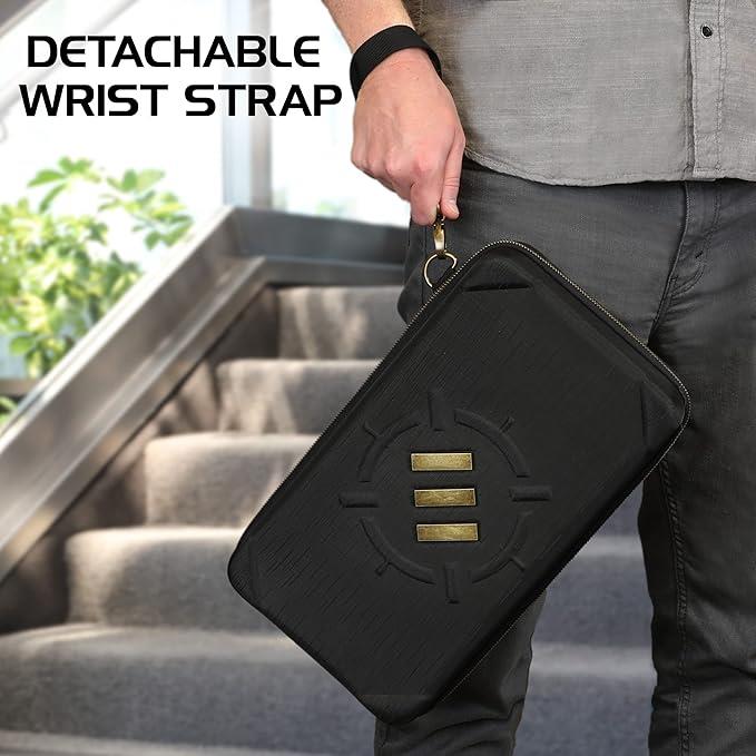 ENTTCET100BKEW - Enhance Tabletop-RPG-Würfelorganizer-Etui & XL-Würfelablage - Schwarz