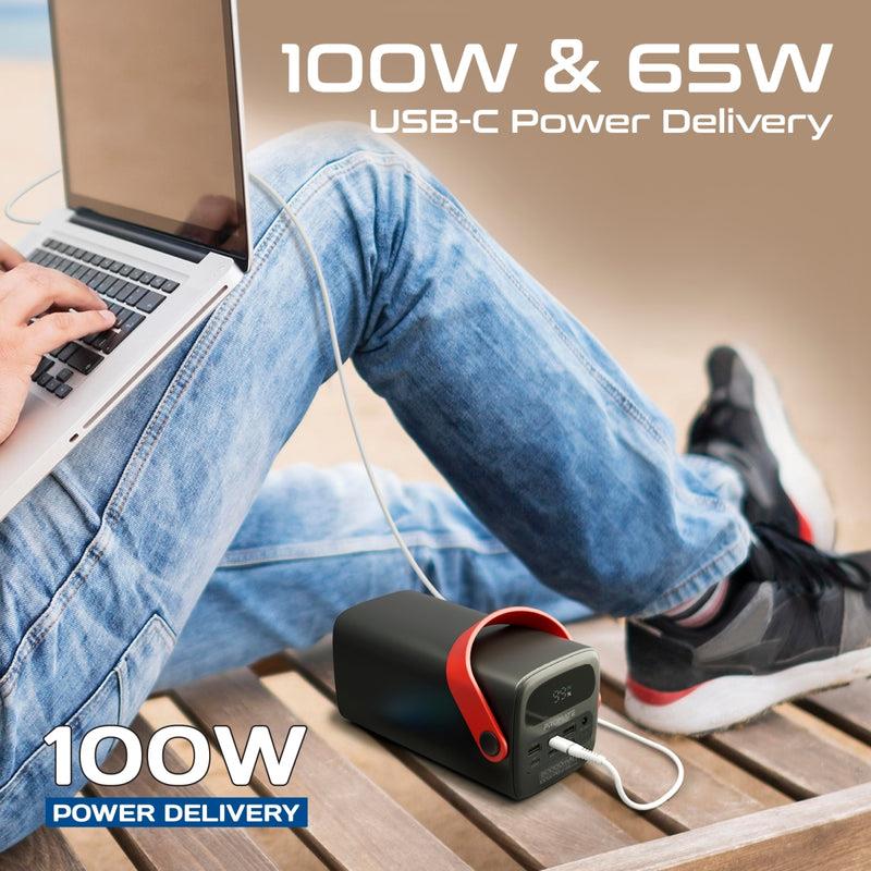 Promate POWERMINE-80PRO - 80000mAh High Capacity Power Bank with 100W PD. Multiple Input/Output Ports 3