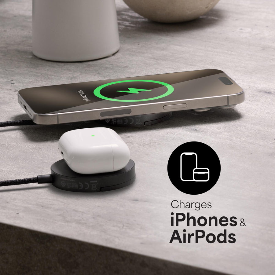 ZAGG 401316198 - mophie Qi2 Kabelloses Ladepad mit Ständer