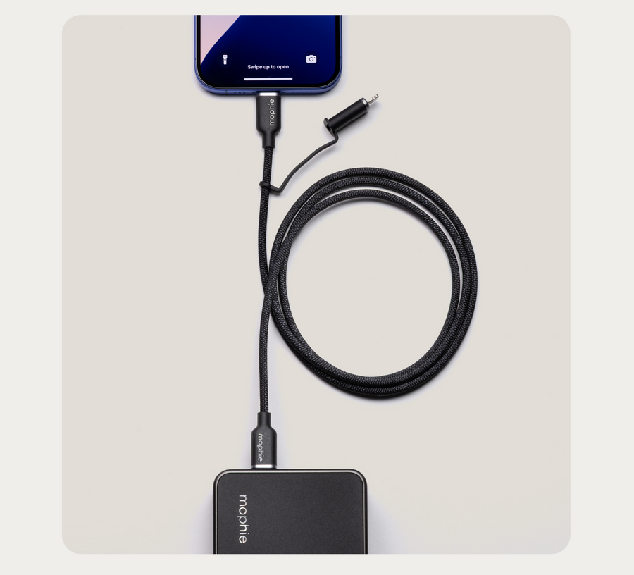 ZAGG 409916690 - mophie Chargestream Switch Tip Kabel, C-C-LTG, 1m Schwarz