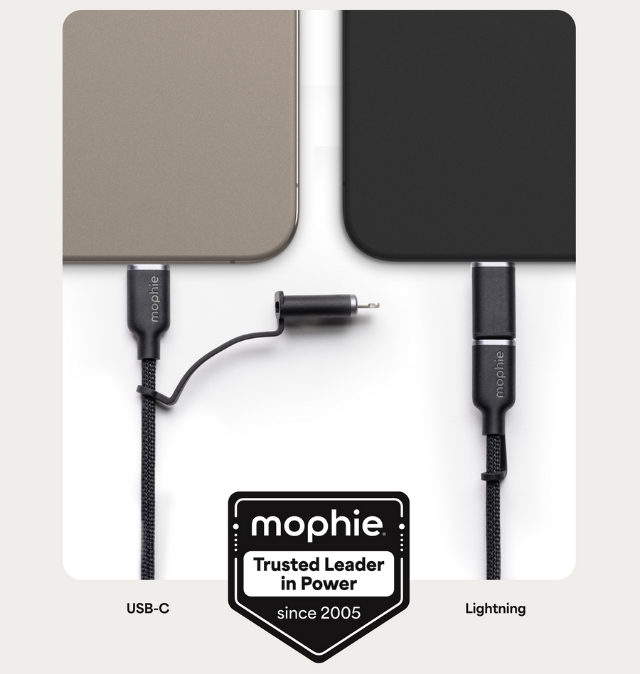 ZAGG 409916690 - mophie Chargestream Switch Tip Kabel, C-C-LTG, 1m Schwarz