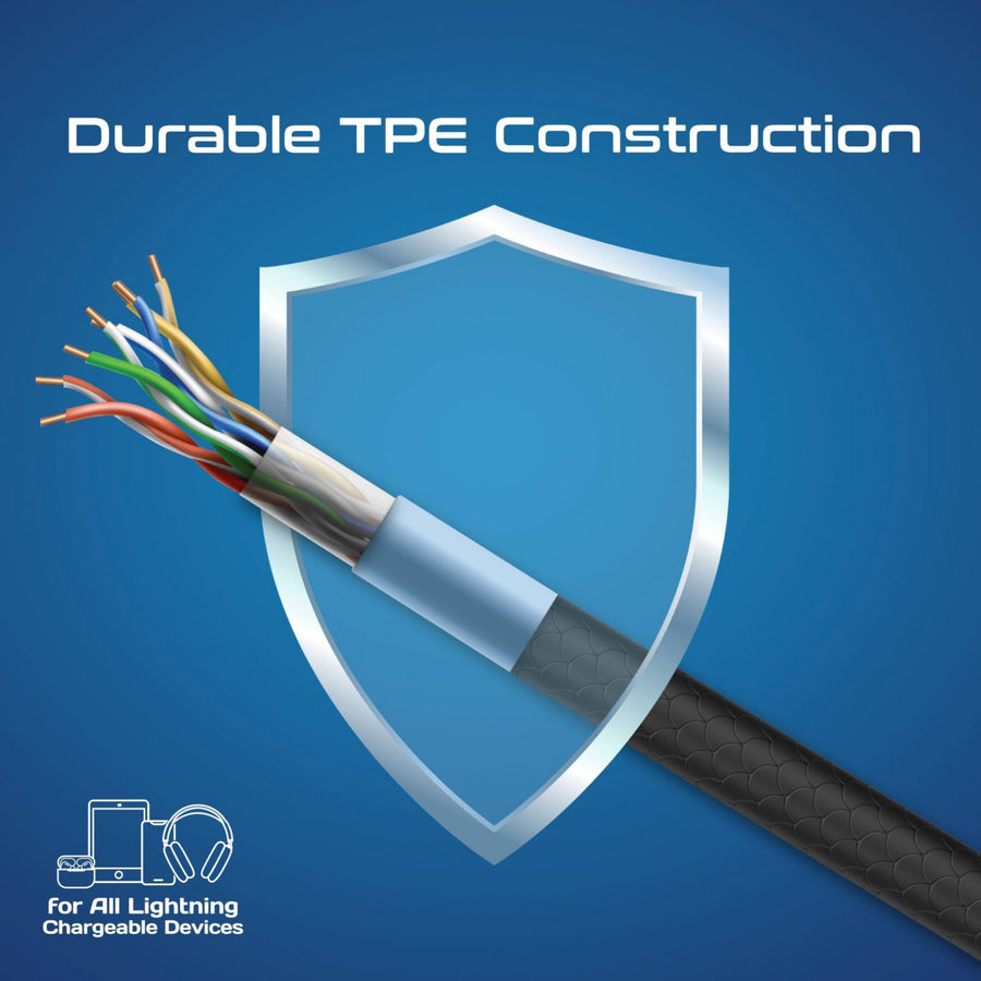 Promate CABLEKIT-CI - 3-Piece 60W PW USB-C to Lightning Cable Kit Includes 0.3M 1.2M & 2M