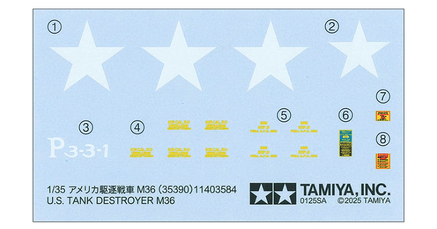 Tamiya 35390 - TAMIYA 1/35 M36 HEAVY TANK
