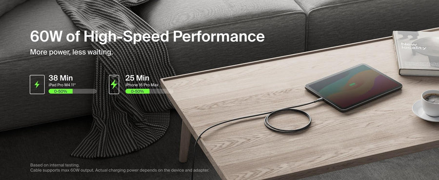 Belkin BoostCharge USB-C to USB-C Cable 60W - 1m ( Black )