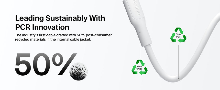 Belkin BoostCharge USB-A to USB-C Cable - 1m - White