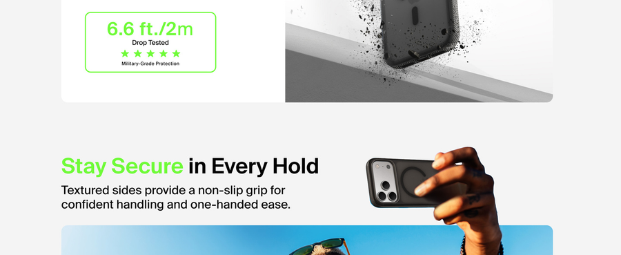 BELKIN MSA035FQBK - GRIP SERIES CASE for iPHONE 17 Pro
