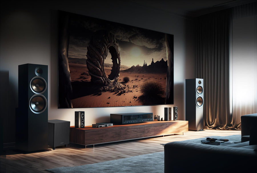Airpulse by Edifier A100 Bookshelf Speakers + SW8 8" Subwoofer 270W 2.1 HiFi System Bundle - Gloss Black