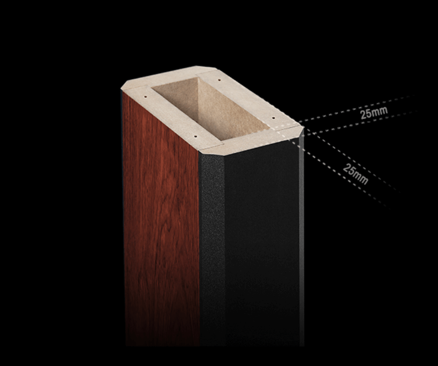Airpulse by Edifier ST300  Premium Speaker Floor Stand Pair - Walnut