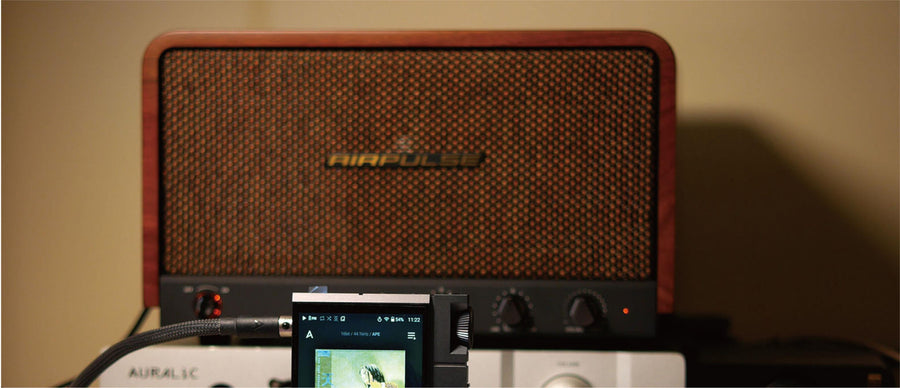 Airpulse by Edifier P100X Premium HiFi Multi-Driver Wireless Desktop Speaker System - Walnut