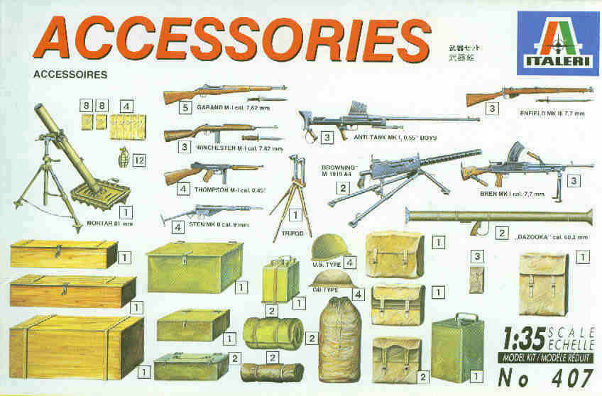 Italeri 1-407 - ITALERI 1/35 ACCESSORIES