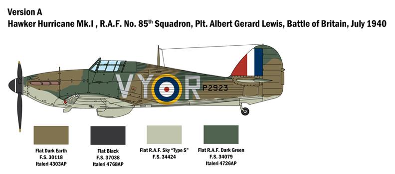 Italeri 1-2802 - ITALERI 1/48 HURRICANE Mk.I