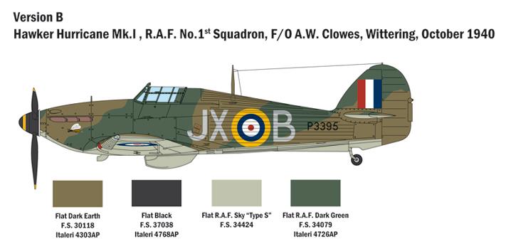 Italeri 1-2802 - ITALERI 1/48 HURRICANE Mk.I