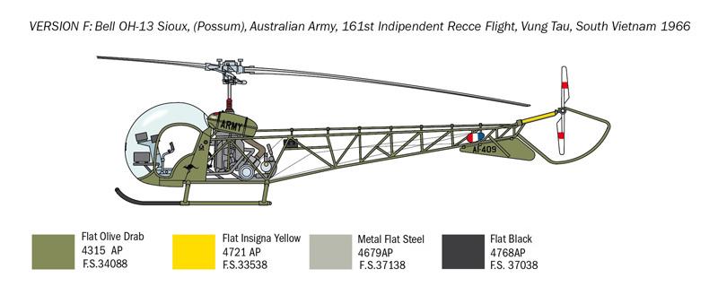 Italeri 1-2820 - ITALERI 1/48 SIOUX VIETNAM AUSTRALIAN ARMY