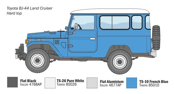 Italeri 1-3630 - ITALERI 1/24 TOYOTA LANDCRUISER BJ-44 SOFTTOP