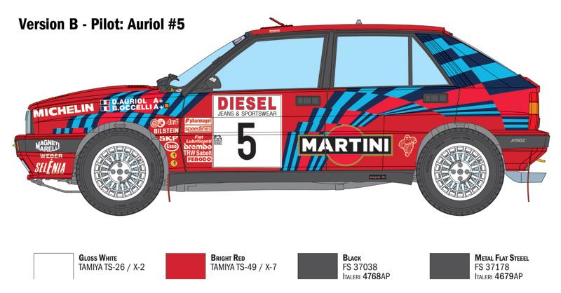 Italeri 1-4712 - ITALERI 1/12LANCIA DELTA HF INTEGRALE "SANREMO1989