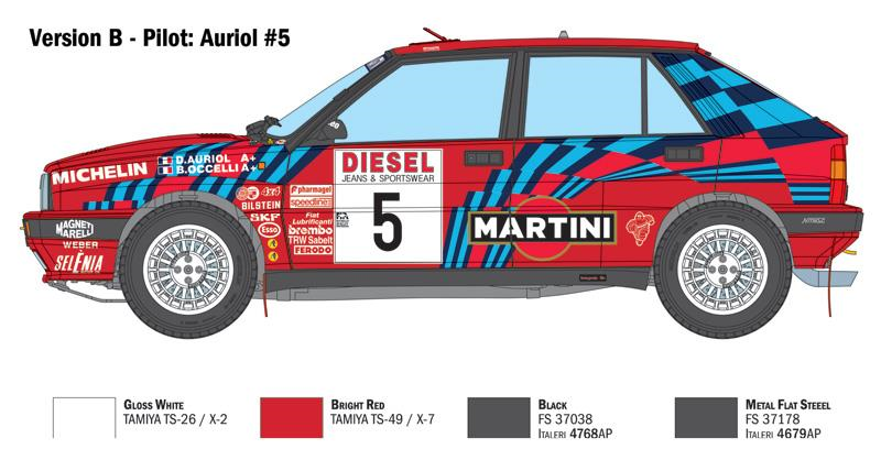 Italeri 1-4712 - ITALERI 1/12LANCIA DELTA HF INTEGRALE "SANREMO1989