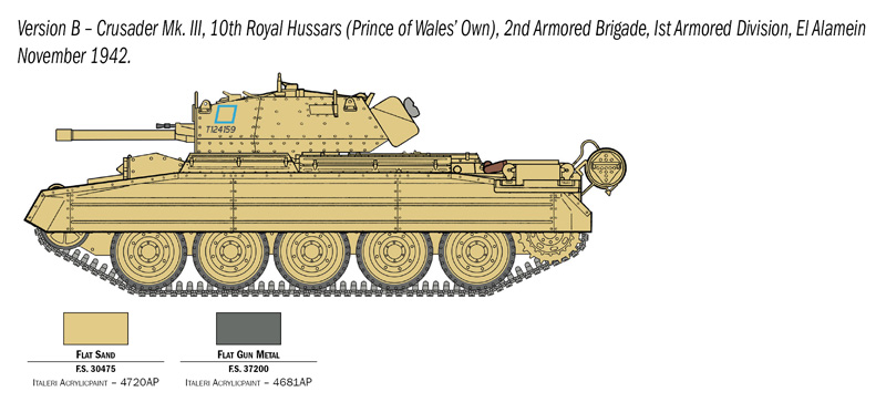 Italeri 1-6592 - ITALERI 1/35 CRUSADER Mk.III W/CREW