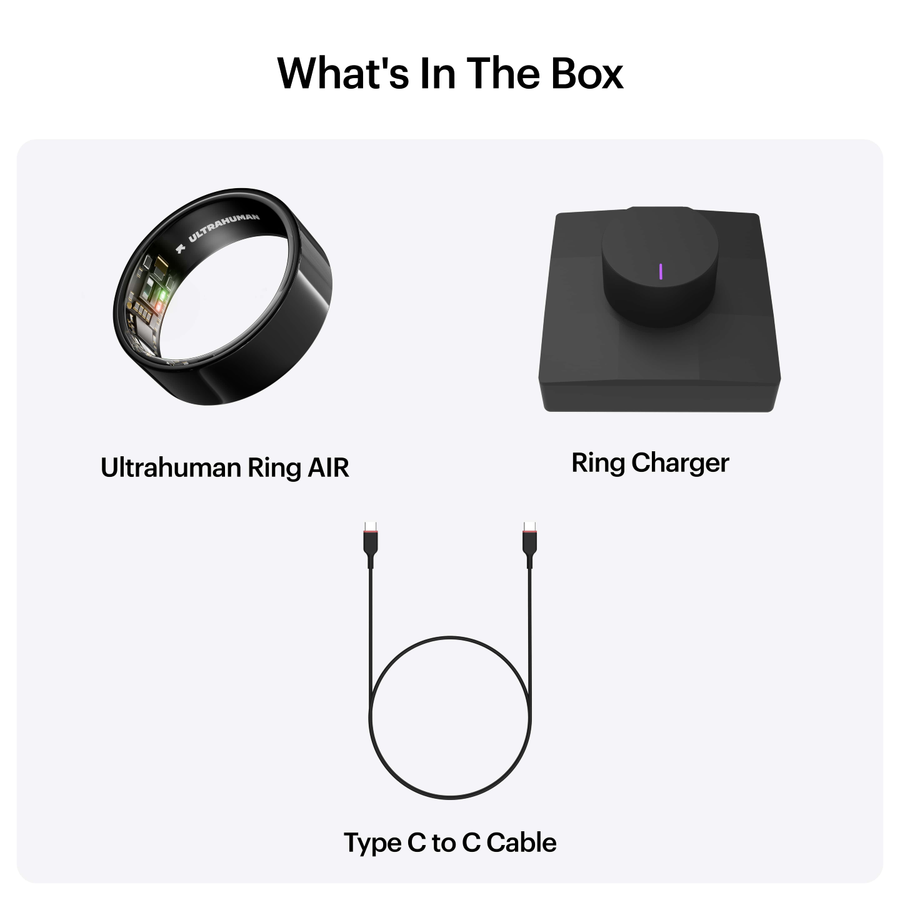 UHRA-AA-05 - Ultrahuman Ring AIR - Aster Black - Size 5