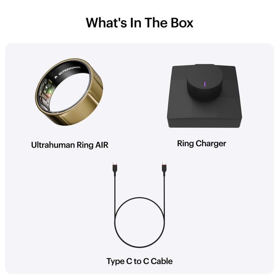 UHRA-AG-08 - Ultrahuman Ring AIR - Air Gold - Size 8