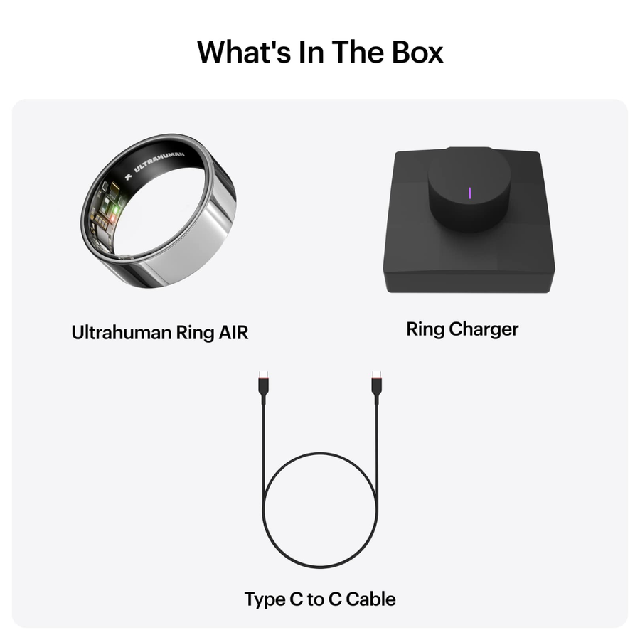 UHRA-AS-06 - Ultrahuman Ring AIR - Air Silver - Size 6