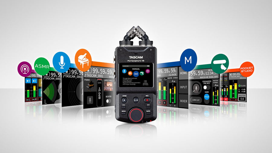PORTACAPTUREX6 - TASCAM PORTACAPTURE X6 MULTI TRACK HANDHELD RECORDER
