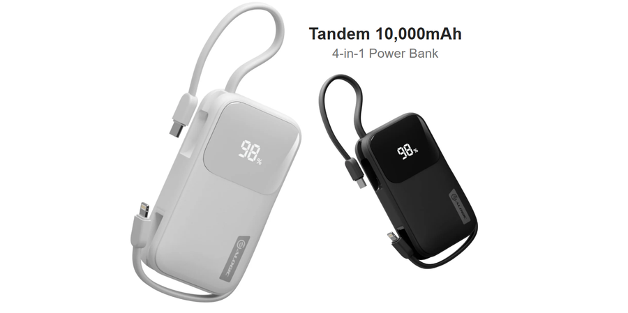 ALOGIC AL10KPBTN-WH - 10kmAh 20W Tand PB USB-C & lighting Wht
