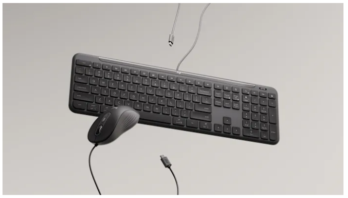 920-013351 - Logitech MK620 Signature Slim USB-C Wired Combo for Business