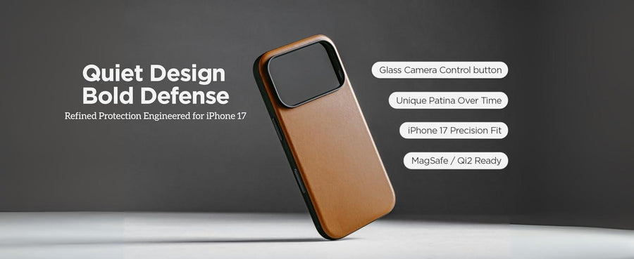 NM014322858 - NOMAD Leather Case - iPhone 17 Pro - Brown Ecco