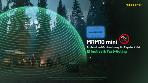 MRM10 MINI + EMR11D - NITECORE PROFESSIONAL OUTDOOR MOSQUITO REPELLENT MATS WITH FREE MOSQUITO REPELLER