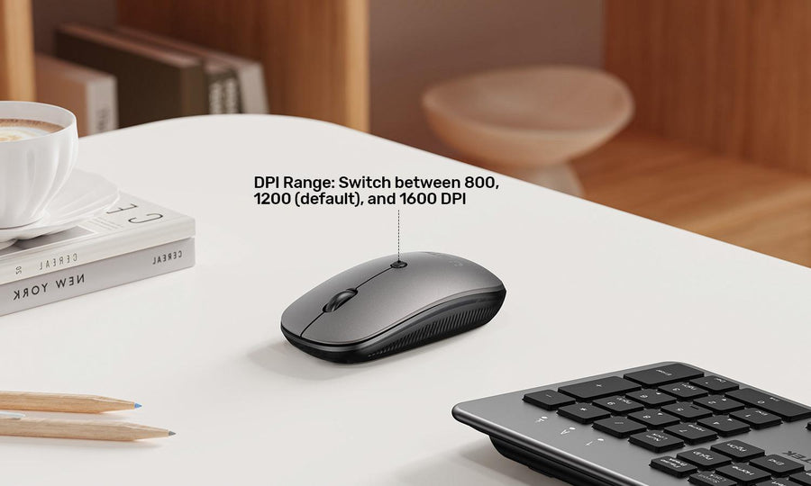 Unitek T054A - 2.4G Wireless Keyboard & Mouse Combo. Space Grey