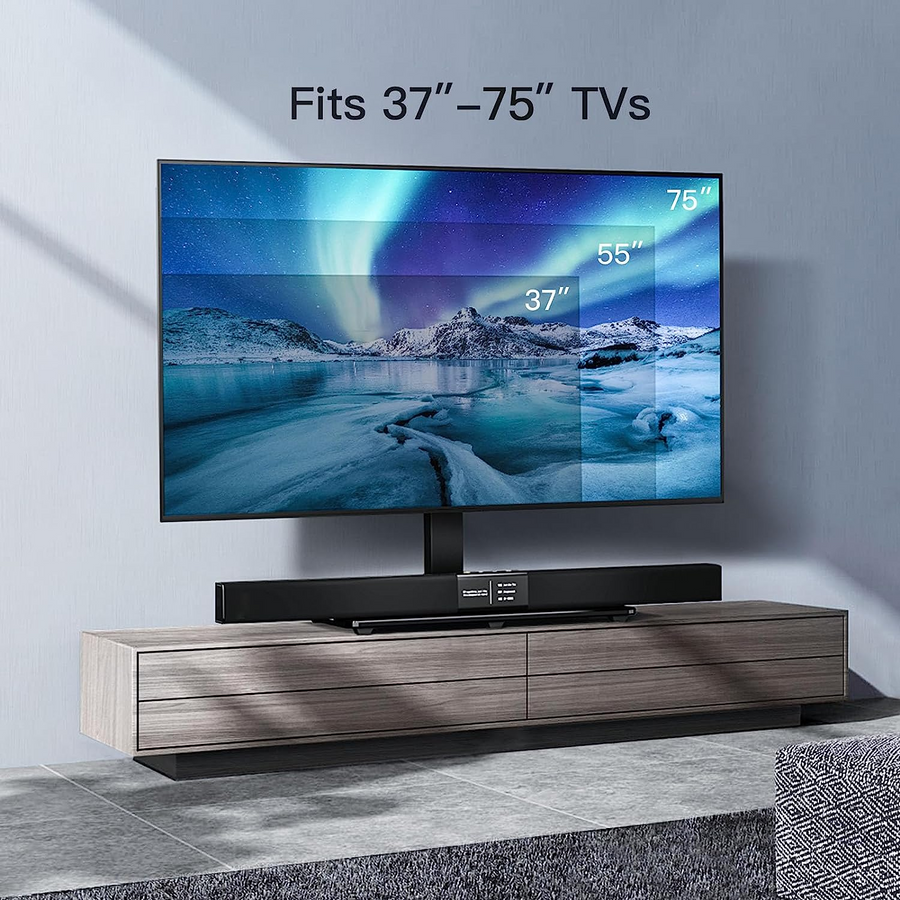 Perlesmith PSTVS02-2 - Universal TV Stand for 32"- 80" Flat Scr