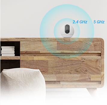 EZVIZ C60P - 4MP (2K+) Indoor WiFi Camera w/ Dual Lens. Motorized Horizontal 360 Pan View