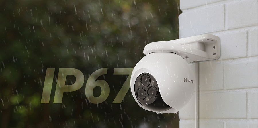 EZVIZ H80F - 2K+x3 Triple-lens Outdoor Wired WiFi Smart Home Camera. 2K+ Triple Lenses