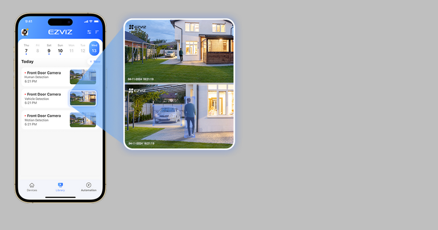 EZVIZ H80F - 2K+x3 Triple-lens Outdoor Wired WiFi Smart Home Camera. 2K+ Triple Lenses