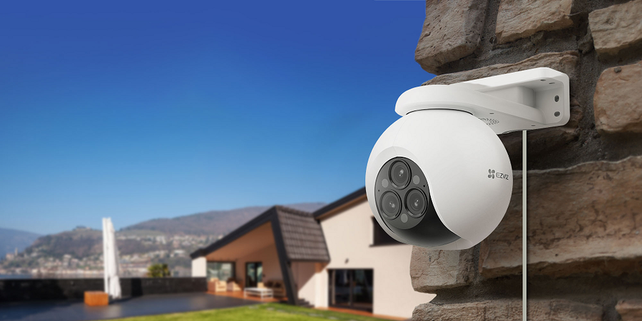 EZVIZ H80F - 2K+x3 Triple-lens Outdoor Wired WiFi Smart Home Camera. 2K+ Triple Lenses