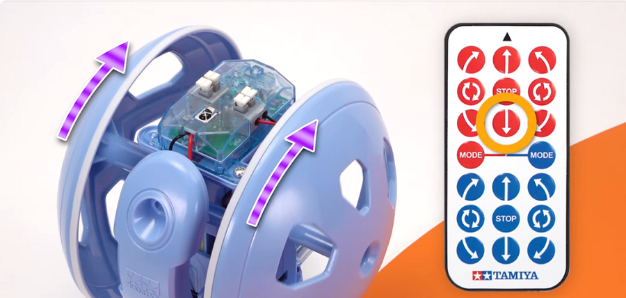 Tamiya 70267 - TAMIYA ROLLING ROBOT W/2CH IR REMOTE