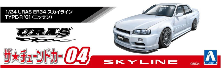 Aoshima 3-5534 - AOSHIMA 1/24 NISSAN SKYLINE R34 25GT URAS'01