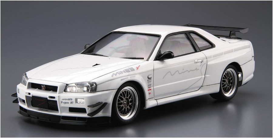 Aoshima 3-5986 - AOSHIMA 1/24 MINE'S R-34 SKYLINE