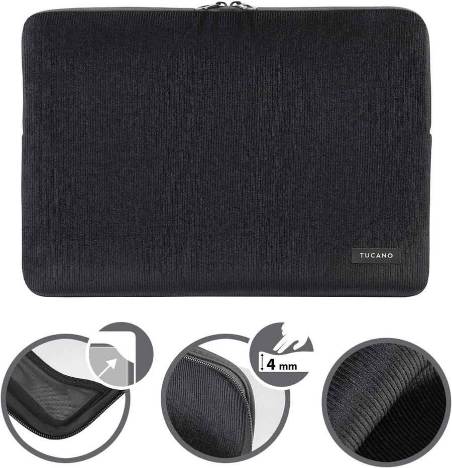 BFVELMB16-BK - Tucano 15" Velluto Sleeve- Black