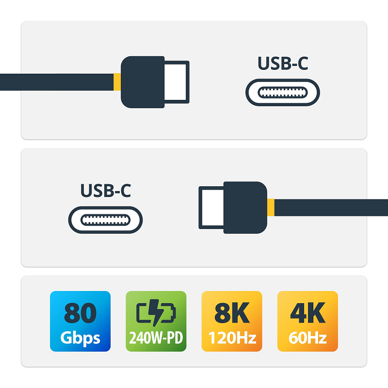 CC3M20GUSB4CXW - 3m USB4 Cable USB-IF Certified White