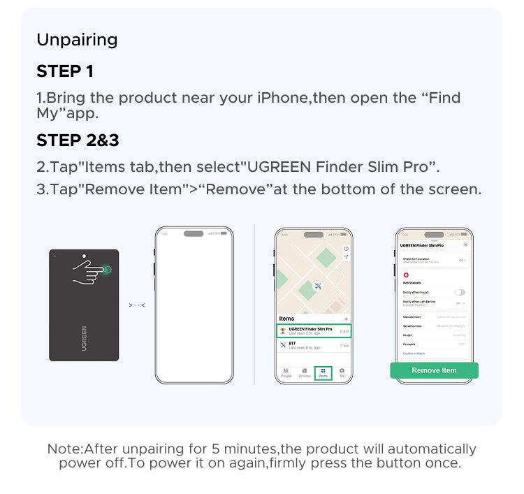 UG-75644 - UGREEN Finder Slim Pro apple+Google