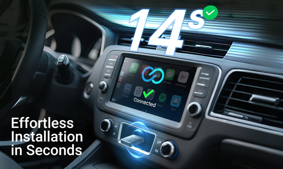 MINIX CA505 - 2-in-1 Wired CarPlay / Android Auto to Wireless Adapter. Plug & Play