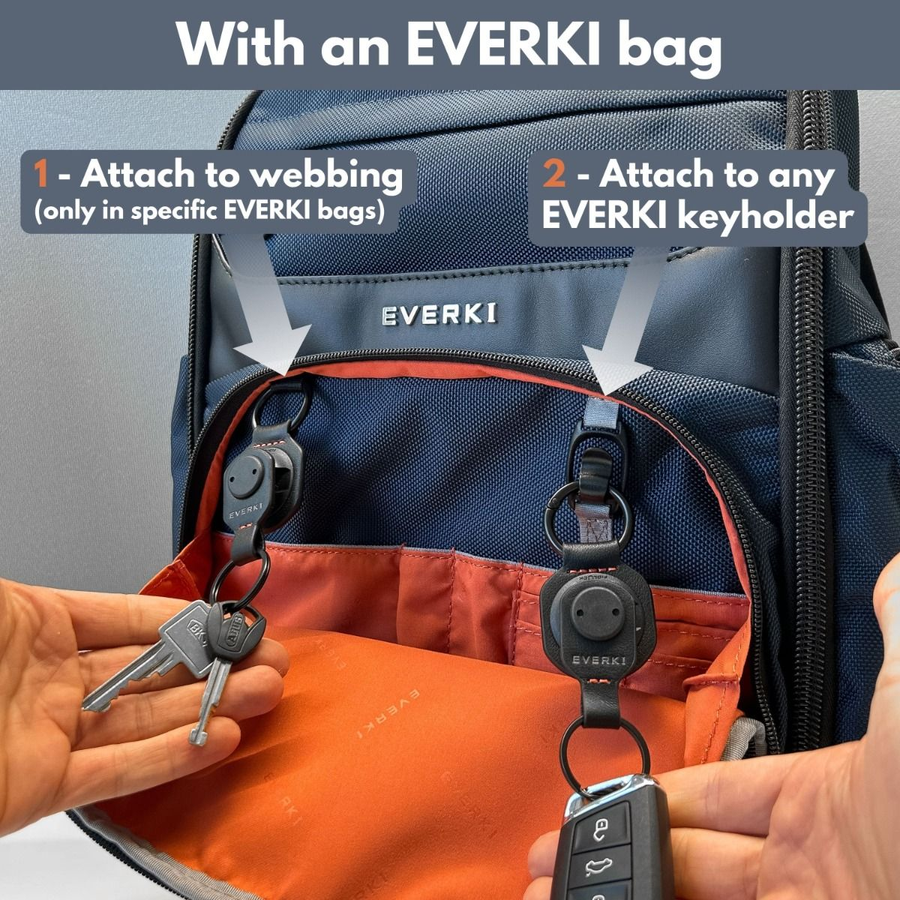 EVERKI EKF550 - Quick-Release Keychain with FIDLOCK Magnetic Closure Universal, 2-Piece System