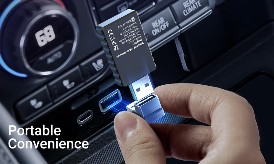 MINIX CA505 - 2-in-1 Wired CarPlay / Android Auto to Wireless Adapter. Plug & Play